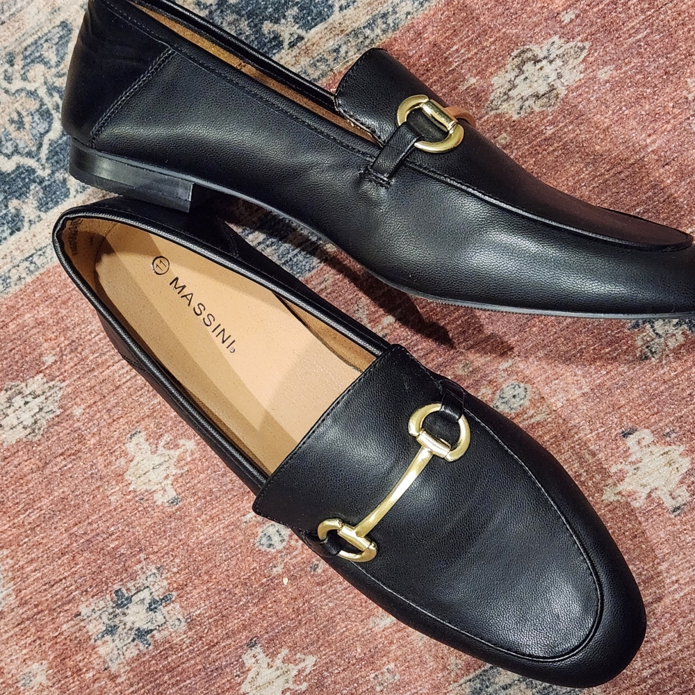 Massini Faux Leather Loafers